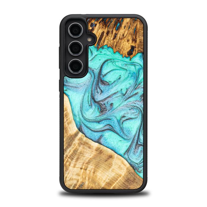 Etui na telefon Samsung Galaxy S23 FE wykonane z żywicy i drewna - Synergy#E16