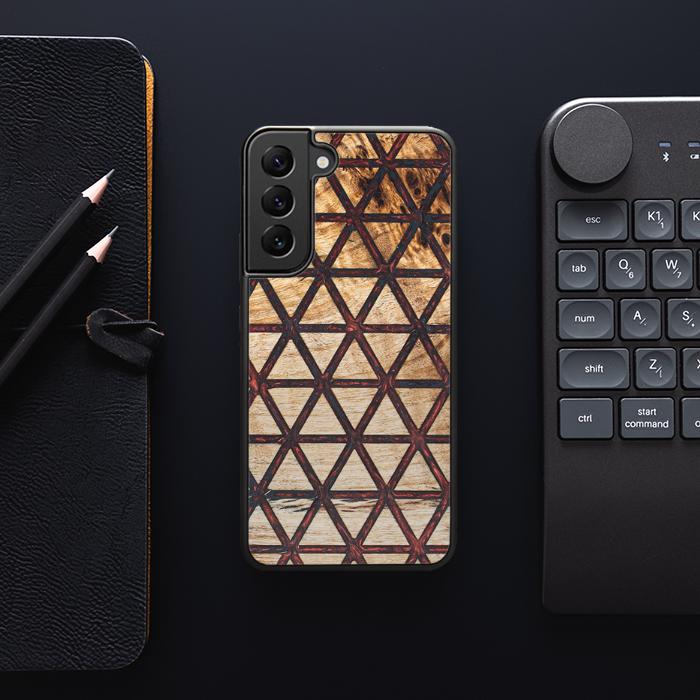 Samsung Galaxy S23 Plus Handyhülle aus Harz und Holz - Synergy#F22