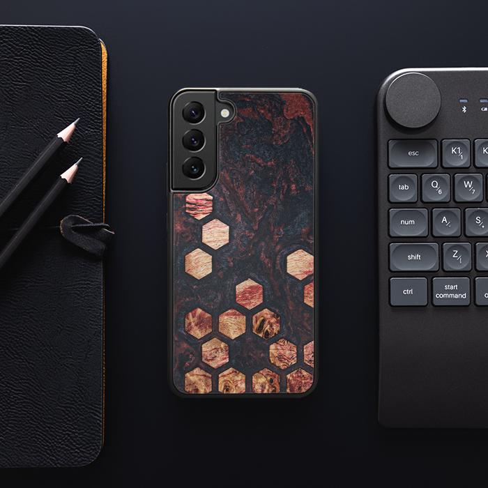 Samsung Galaxy S23 Plus Handyhülle aus Harz und Holz - Synergy#F27