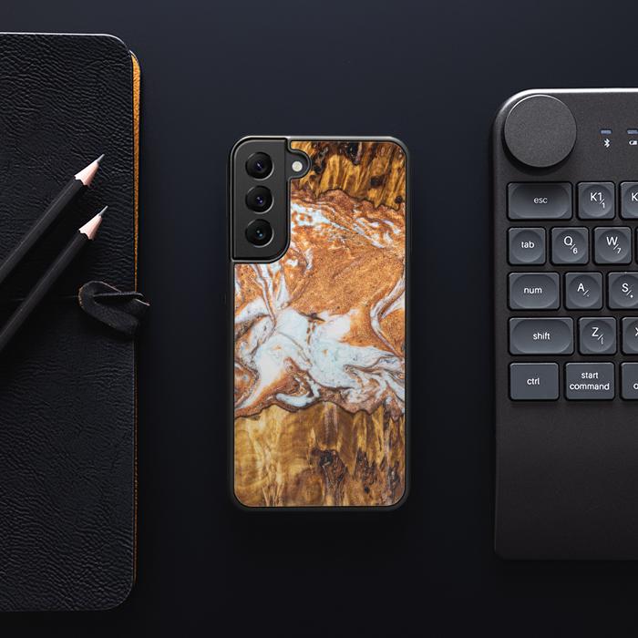 Etui na telefon Samsung Galaxy S23 wykonane z żywicy i drewna - Synergy#E18