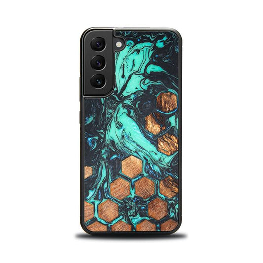 Samsung Galaxy S23 Handyhülle aus Harz und Holz - Synergy#F23