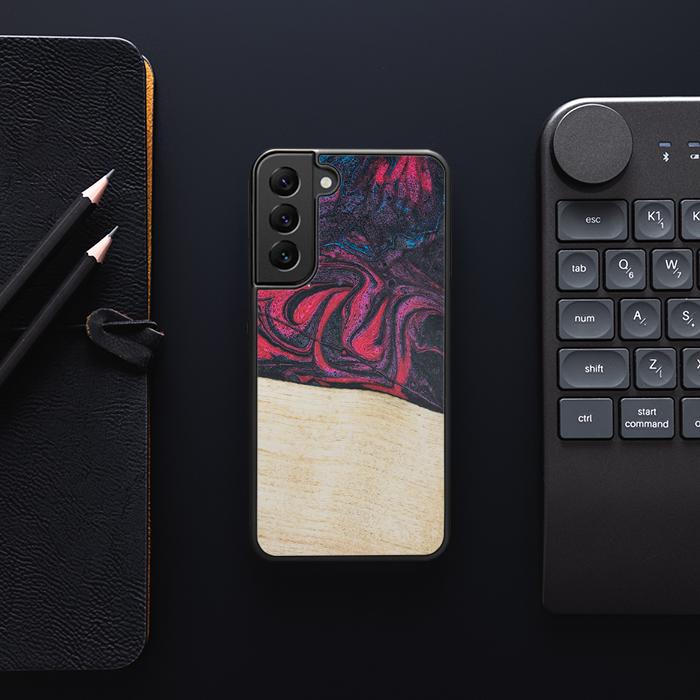 Samsung Galaxy S23 Handyhülle aus Harz und Holz - Synergy#F5