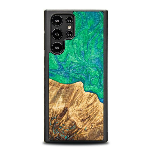 Samsung Galaxy S23 Ultra Handyhülle aus Harz und Holz - Synergy#E8