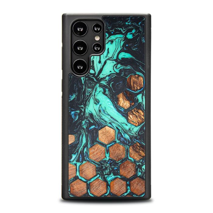 Samsung Galaxy S23 Ultra Handyhülle aus Harz und Holz - Synergy#F23