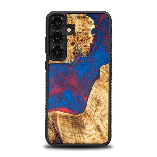 Samsung Galaxy S24 Plus Handyhülle aus Harz und Holz - Synergy#E10