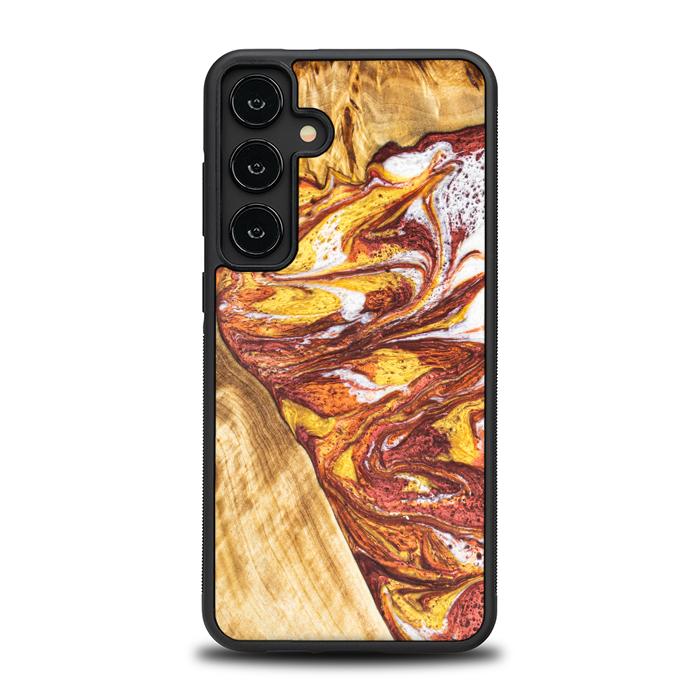 Samsung Galaxy S24 Plus Handyhülle aus Harz und Holz - Synergy#E4