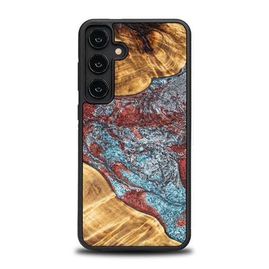 Samsung Galaxy S24 Plus Handyhülle aus Harz und Holz - Synergy#E7