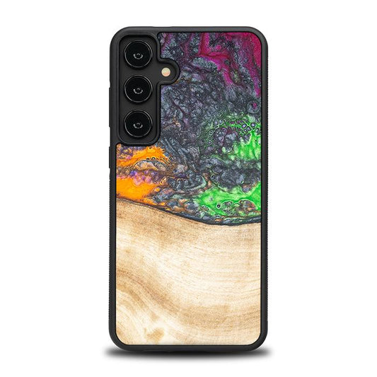 Samsung Galaxy S24 Plus Handyhülle aus Harz und Holz - Synergy#F1