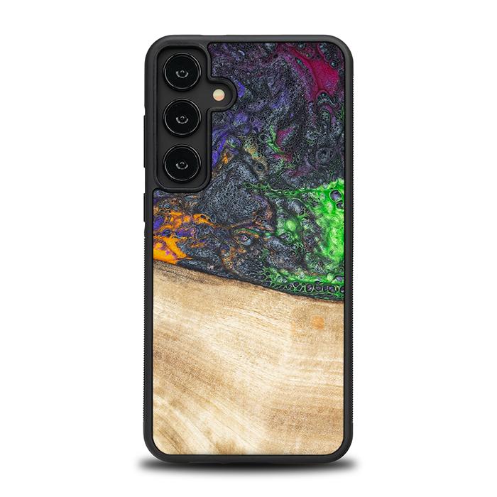 Samsung Galaxy S24 Plus Handyhülle aus Harz und Holz - Synergy#F10