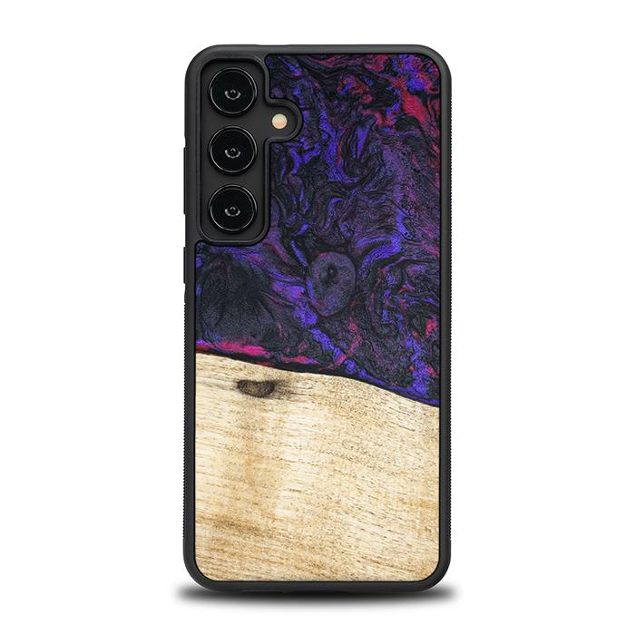 Samsung Galaxy S24 Plus Handyhülle aus Harz und Holz - Synergy#F18