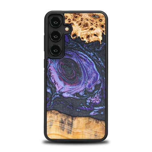 Samsung Galaxy S24 Plus Handyhülle aus Harz und Holz - Synergy#F24