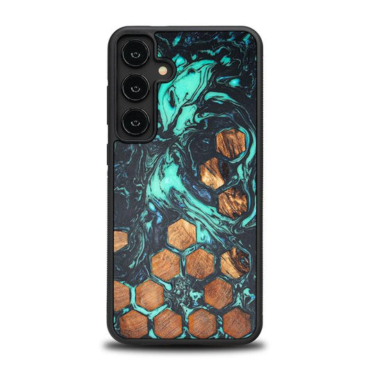 Samsung Galaxy S24 Plus Handyhülle aus Harz und Holz - Synergy#F28