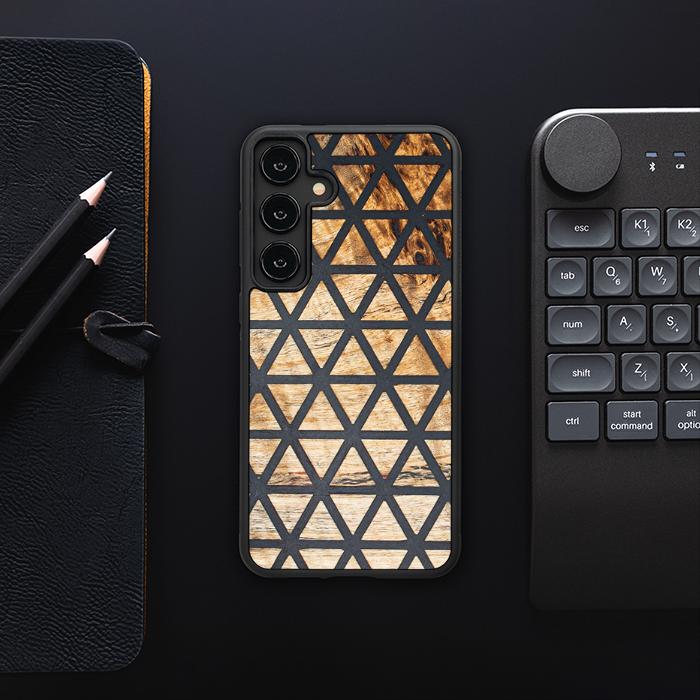 Samsung Galaxy S24 Plus Handyhülle aus Harz und Holz - Synergy#F29