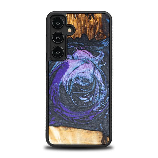 Samsung Galaxy S24 Plus Handyhülle aus Harz und Holz - Synergy#F34