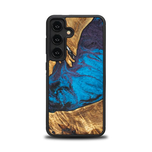 Samsung Galaxy S24 Handyhülle aus Harz und Holz - Synergy#E21