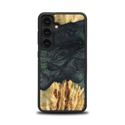 Samsung Galaxy S24 Handyhülle aus Harz und Holz - Synergy#E25