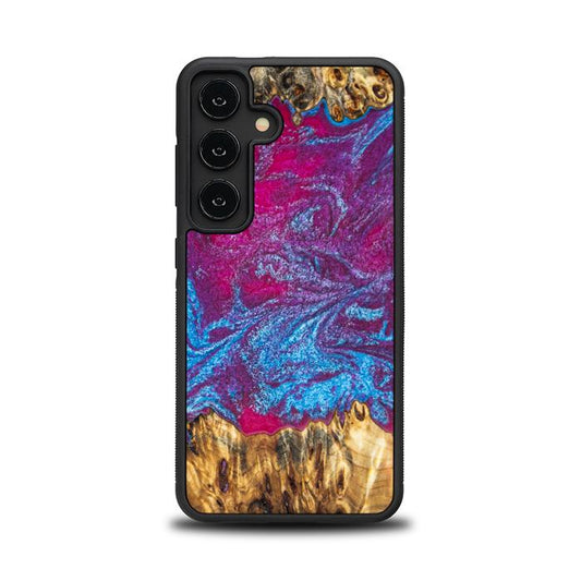 Samsung Galaxy S24 Handyhülle aus Harz und Holz - Synergy#E3