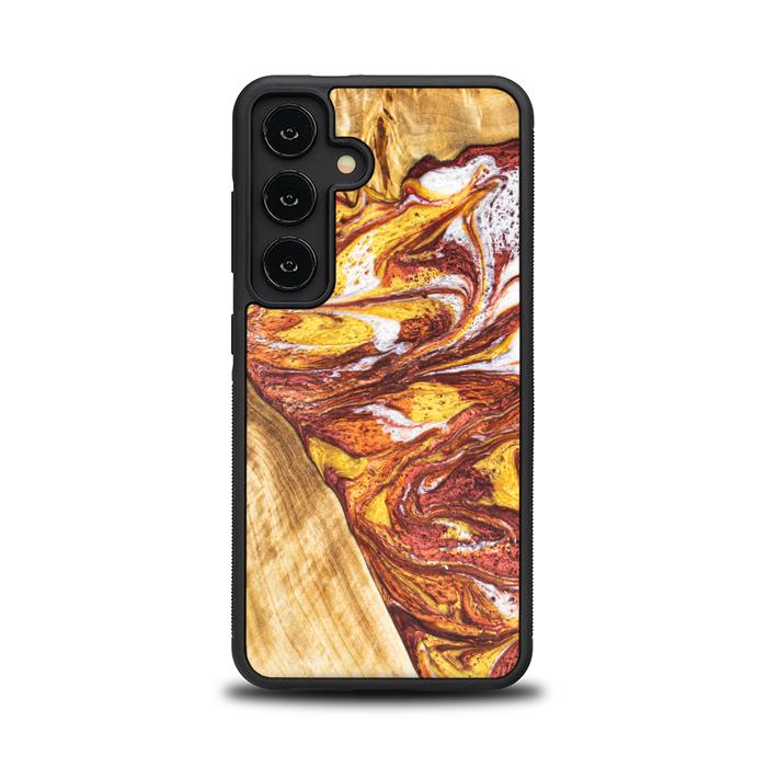 Samsung Galaxy S24 Handyhülle aus Harz und Holz - Synergy#E4