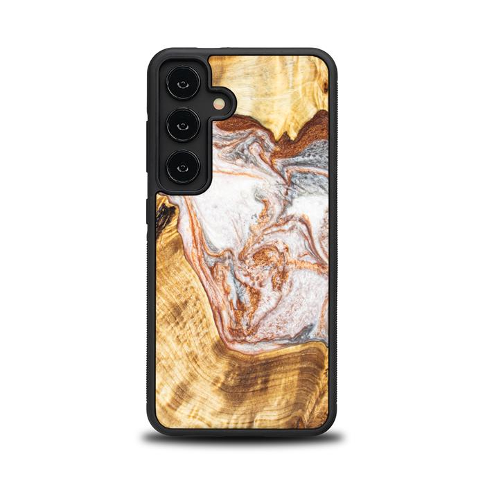 Samsung Galaxy S24 Handyhülle aus Harz und Holz - Synergy#E5
