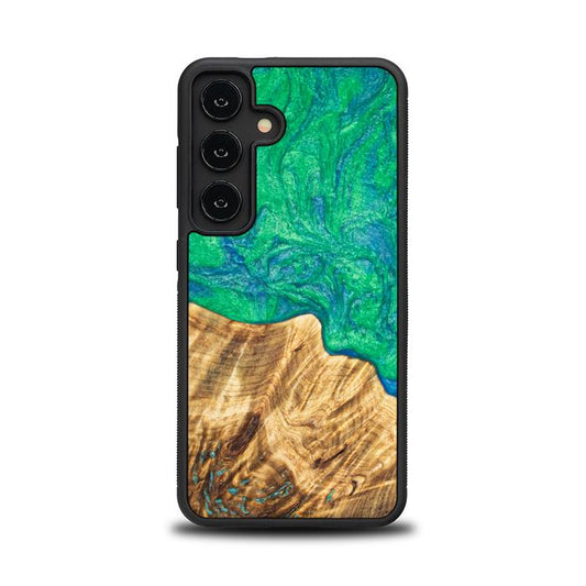 Samsung Galaxy S24 Resin & Wood Phone Case - Synergy#E8