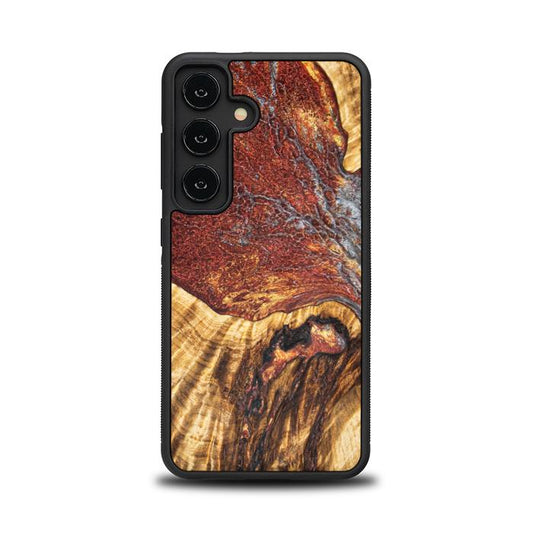 Samsung Galaxy S24 Resin & Wood Phone Case - Synergy#E9