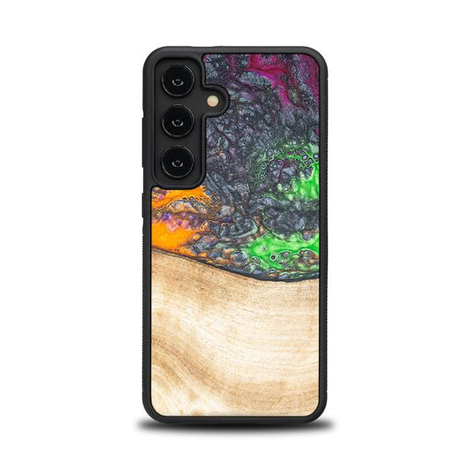 Samsung Galaxy S24 Handyhülle aus Harz und Holz - Synergy#F1