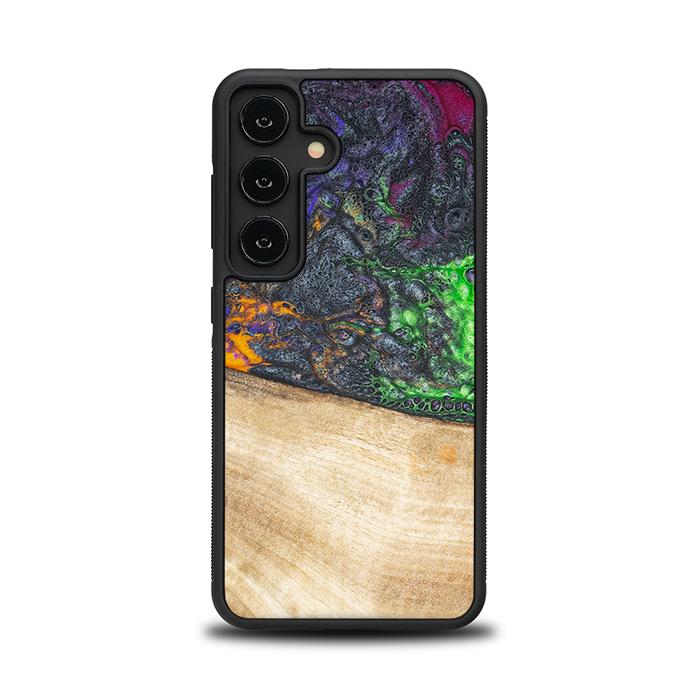 Samsung Galaxy S24 Handyhülle aus Harz und Holz - Synergy#F10