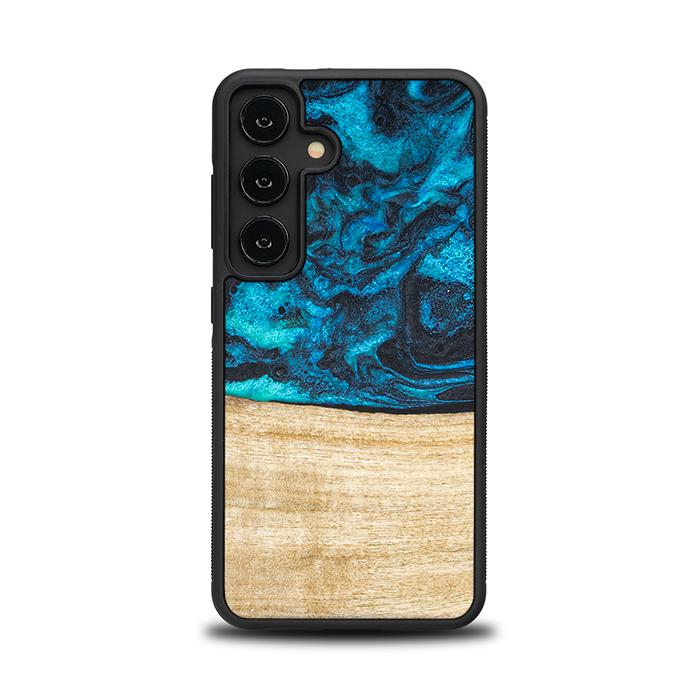 Samsung Galaxy S24 Handyhülle aus Harz und Holz - Synergy#F11