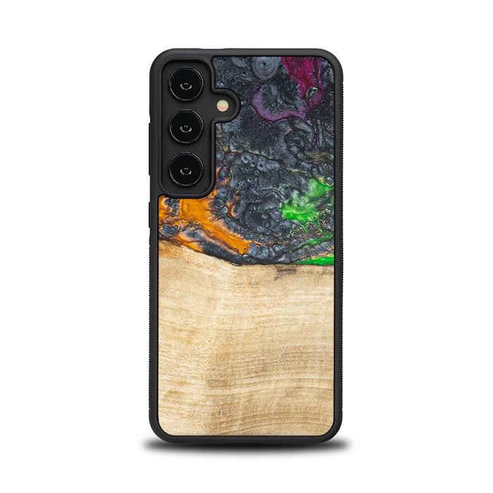 Samsung Galaxy S24 Handyhülle aus Harz und Holz - Synergy#F16
