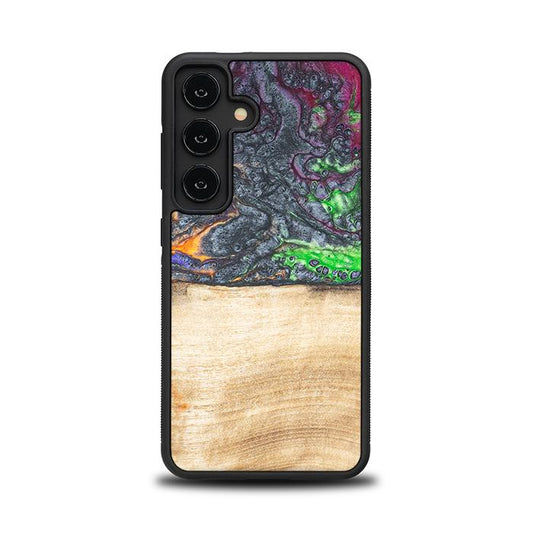 Samsung Galaxy S24 Handyhülle aus Harz und Holz - Synergy#F2