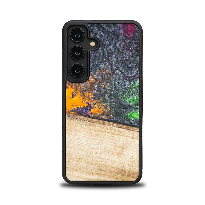 Samsung Galaxy S24 Handyhülle aus Harz und Holz - Synergy#F20