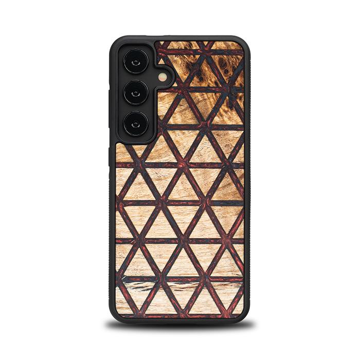 Samsung Galaxy S24 Handyhülle aus Harz und Holz - Synergy#F22