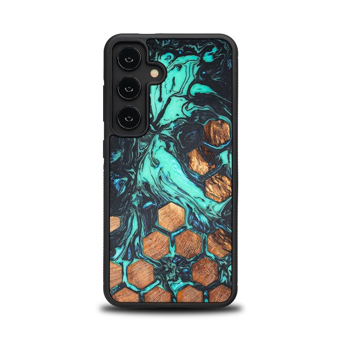 Samsung Galaxy S24 Handyhülle aus Harz und Holz - Synergy#F23