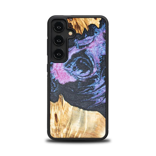 Samsung Galaxy S24 Handyhülle aus Harz und Holz - Synergy#F25