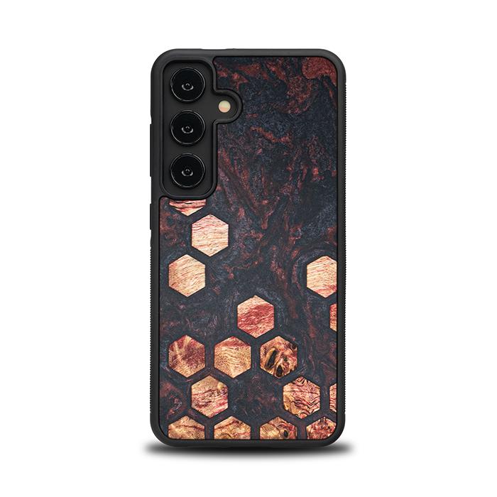 Samsung Galaxy S24 Handyhülle aus Harz und Holz - Synergy#F27