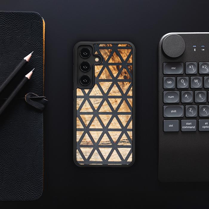 Samsung Galaxy S24 Handyhülle aus Harz und Holz - Synergy#F29