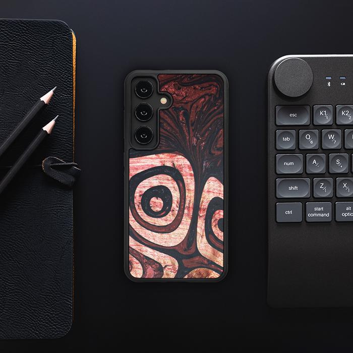 Samsung Galaxy S24 Handyhülle aus Harz und Holz - Synergy#F32