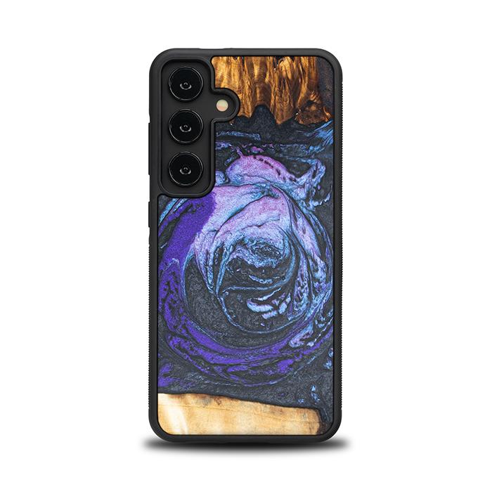 Samsung Galaxy S24 Handyhülle aus Harz und Holz - Synergy#F34