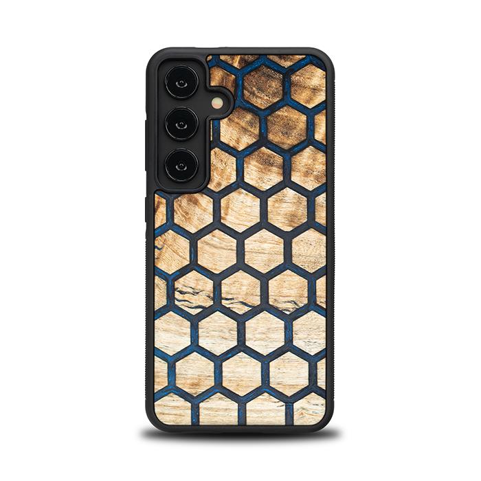 Samsung Galaxy S24 Handyhülle aus Harz und Holz - Synergy#F36