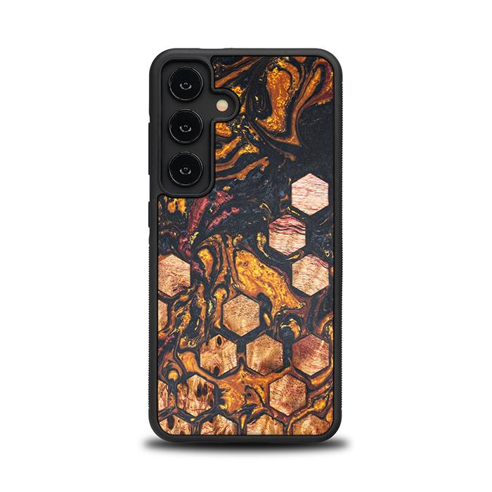 Samsung Galaxy S24 Handyhülle aus Harz und Holz - Synergy#F38