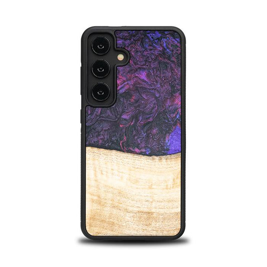 Samsung Galaxy S24 Handyhülle aus Harz und Holz - Synergy#F4