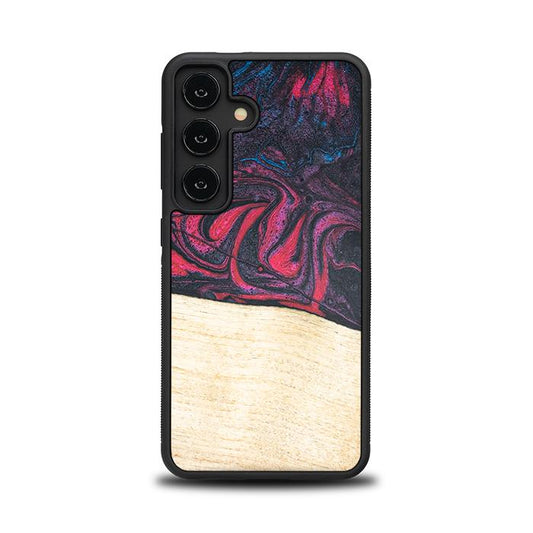 Samsung Galaxy S24 Handyhülle aus Harz und Holz - Synergy#F5