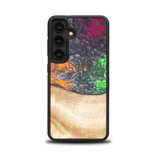 Samsung Galaxy S24 Handyhülle aus Harz und Holz - Synergy#F6
