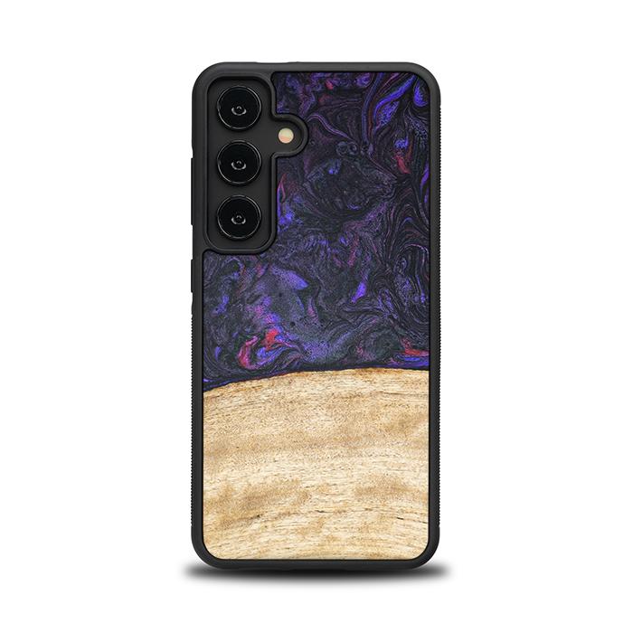 Samsung Galaxy S24 Handyhülle aus Harz und Holz - Synergy#F7