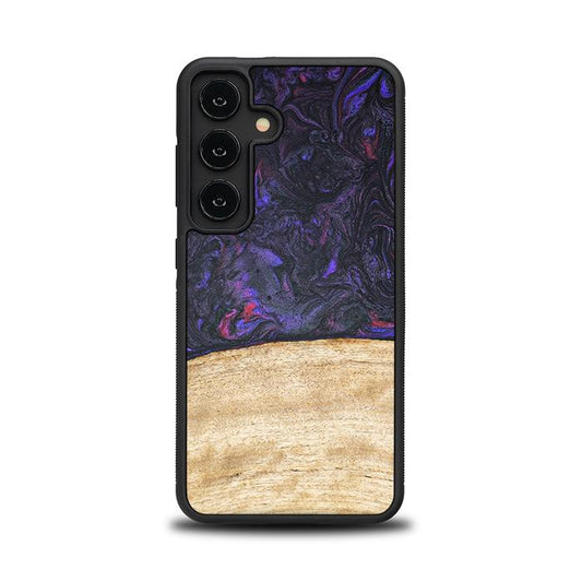 Samsung Galaxy S24 Handyhülle aus Harz und Holz - Synergy#F7