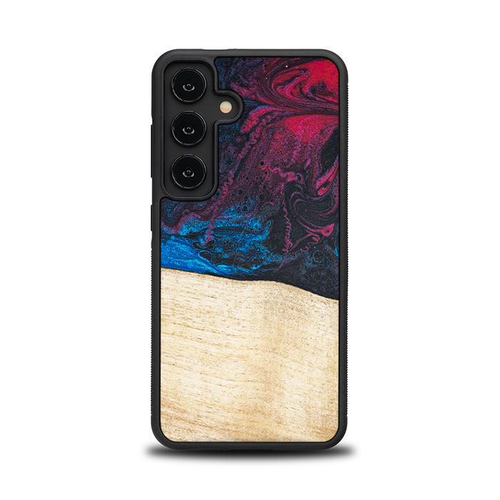 Samsung Galaxy S24 Handyhülle aus Harz und Holz - Synergy#F9