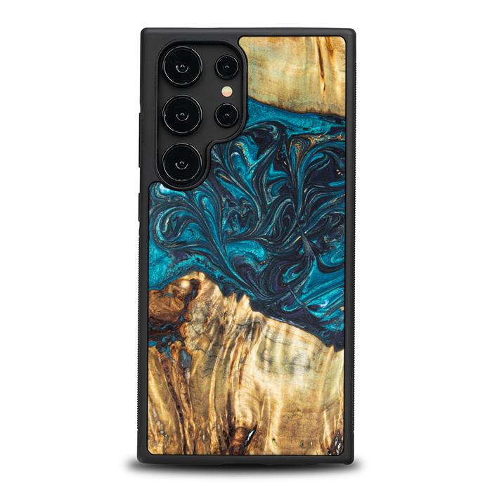 Samsung Galaxy S24 Ultra Handyhülle aus Harz und Holz - Synergy#E12