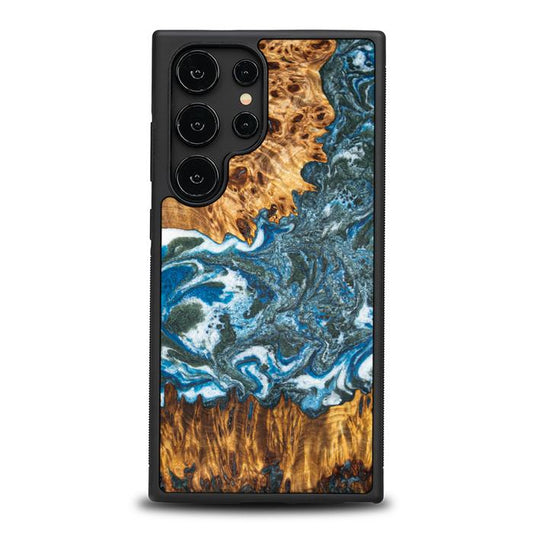 Samsung Galaxy S24 Ultra Handyhülle aus Harz und Holz - Synergy#E17