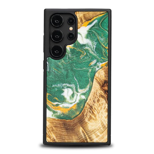 Samsung Galaxy S24 Ultra Handyhülle aus Harz und Holz - Synergy#E20