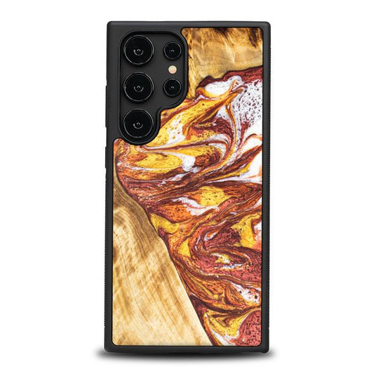 Samsung Galaxy S24 Ultra Handyhülle aus Harz und Holz - Synergy#E4